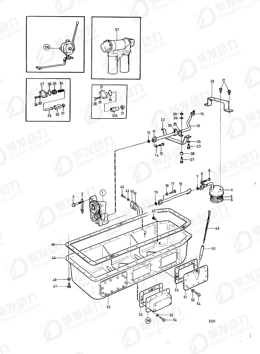 VOLVO Sump 863100 Drawing